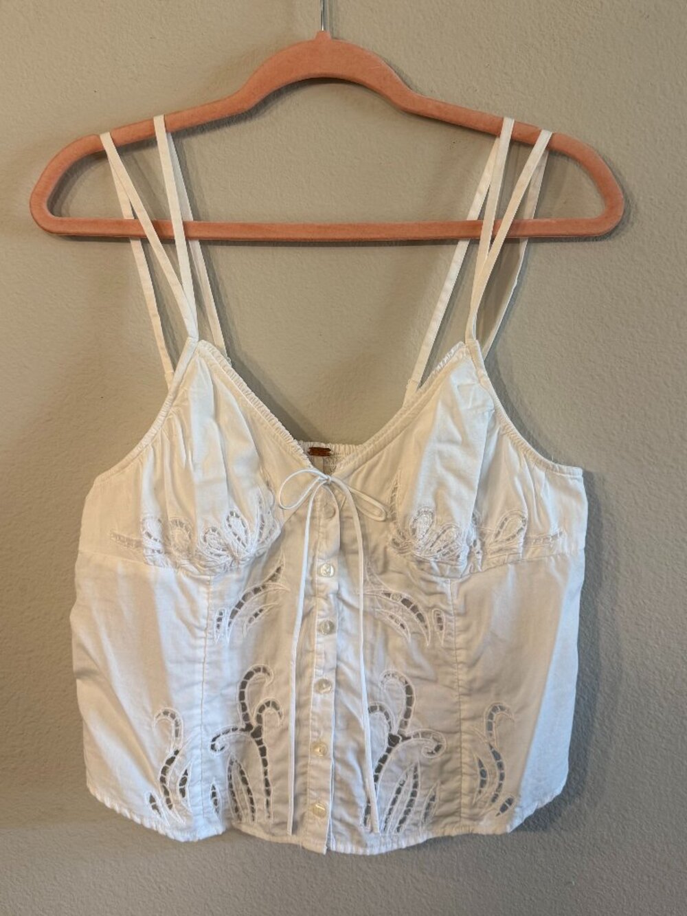 Free People Sweet Sammi Tank Medium White - Picture 2 of 4